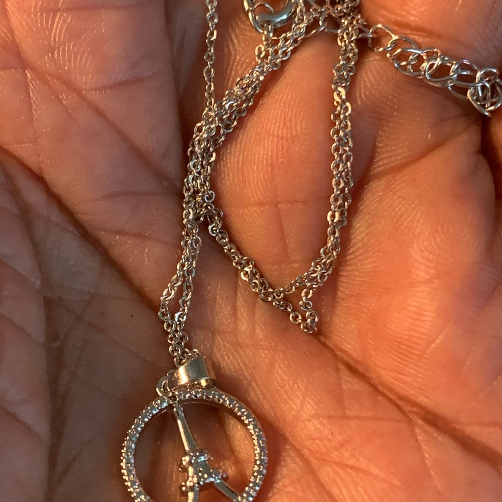 Genuine Diamond Eiffel Tower Pendant Charm - Picture 4 of 4